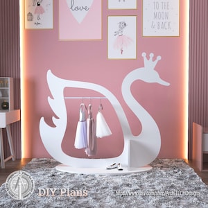 DIY Swan Girls Clothes Hanger PLANS PDF Download