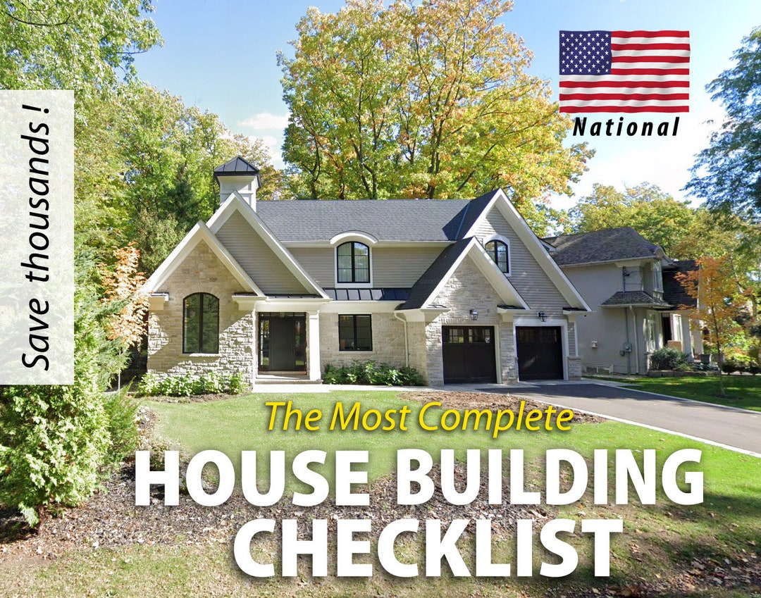 New Home Construction Checklist – Building Planner – 43 Pages - Etsy
