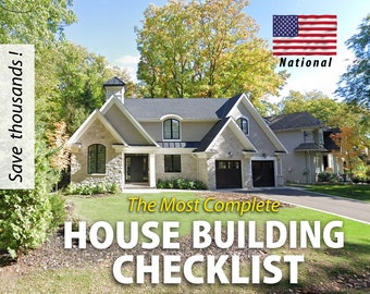 New Home Construction Checklist – Building Planner – 43 pages