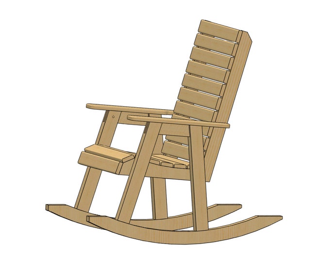 Nanas Rocker CONVERSION Kit for the Tall Chair Plans Downloadable PDF
