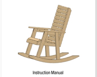 DIY Rocking Chair Plans for Beginner Woodworkers Etsy UK