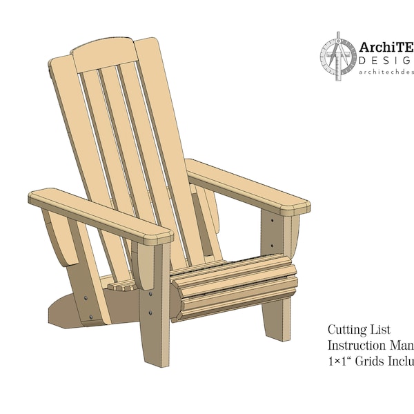 Adirondack Chair Kit Etsy
