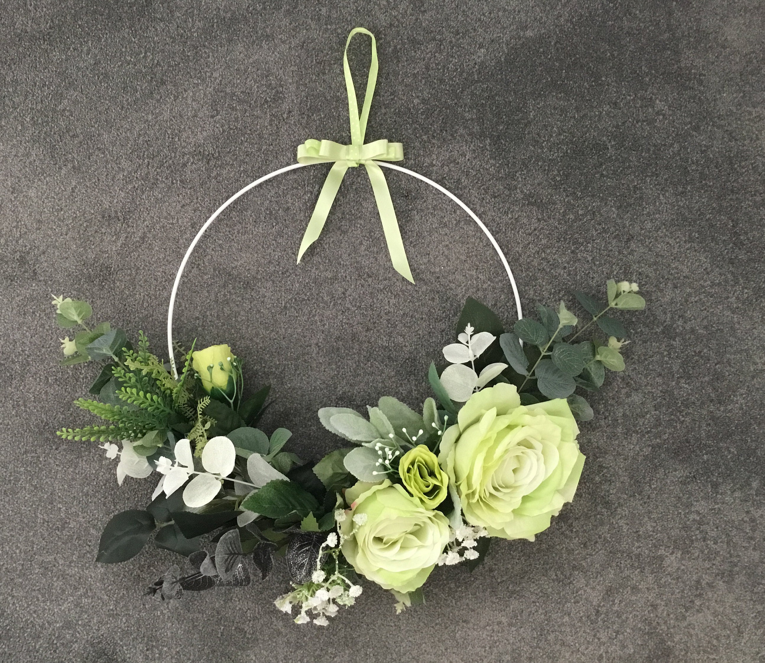 Fresh Greens Floral Wreath Ring 45cms wide including the Etsy