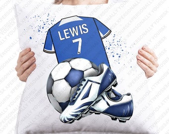 Personalised Premier League Football Cushion Cover or Cover & Cushion set | Children’s | Gift | Bedroom Girls, boys