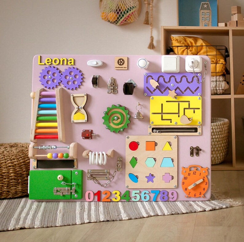 Montessori Toys 1 Year Old, Montessori Board, Wooden Toys for Toddlers