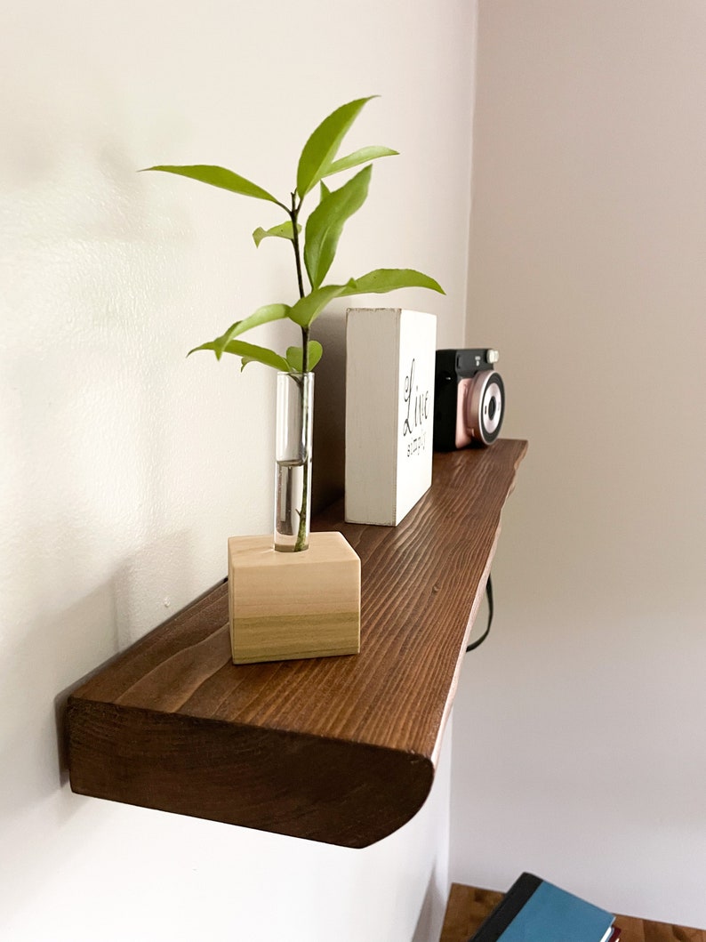 Live Edge Floating Shelf Shelves Pantry Shelves Rustic Etsy