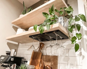 Modern Floating Shelf/shelves | Pantry shelves | Bathroom & Kitchen Shelf/shelves | Book Shelf | Wood Shelf Shelves | Open kitchen shelving