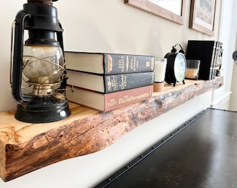 Rustic Live Edge Floating Shelf/shelves | Pantry shelves | Bathroom & Kitchen Shelf/shelves | Book Shelf | Wood Shelf Shelves |