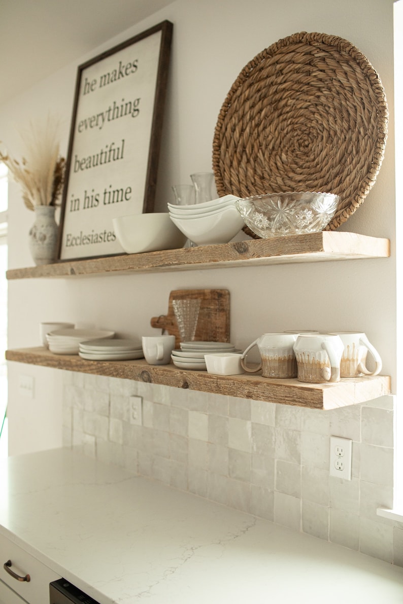 Rustic Scaffolding Planks Floating Shelf/shelves Pantry Etsy