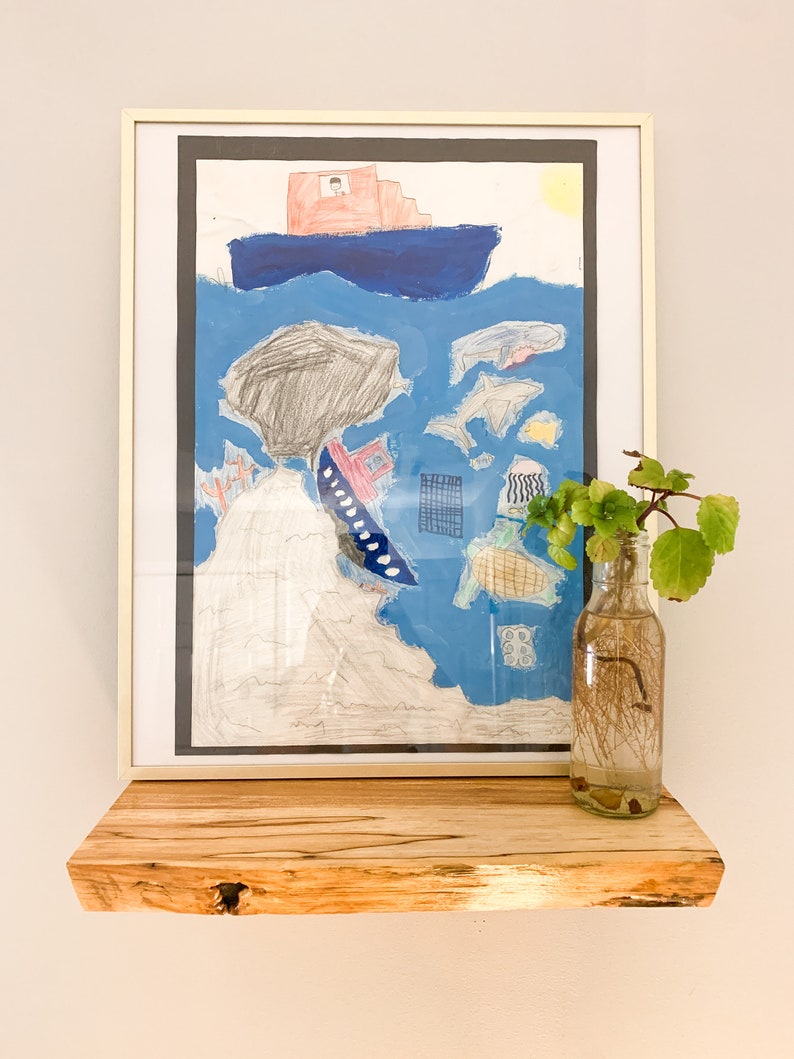 Rustic Live Edge Floating Shelf/shelves Bathroom & Kitchen | Etsy