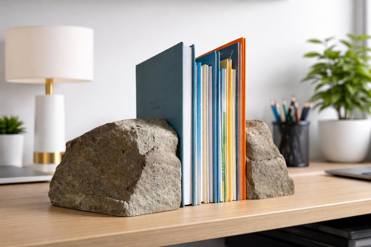天然石　ブックエンド/ Natural stone bookends Real Natural Stone Book Ends – Hand Picked for Timeless Style - Etsy