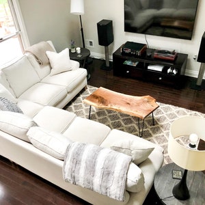 Live Edge Wood Coffee Table | Black Walnut | Farmhouse Coffee Table | Modern Contemporary | Wood Coffee Table