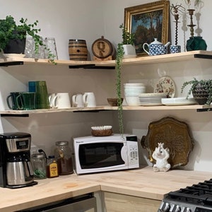 Rustic Floating Shelf/shelves | Pantry shelves | Bathroom & Kitchen Shelf/shelves | Book Shelf | Wood Shelf Shelves | Heavy Duty Brackets