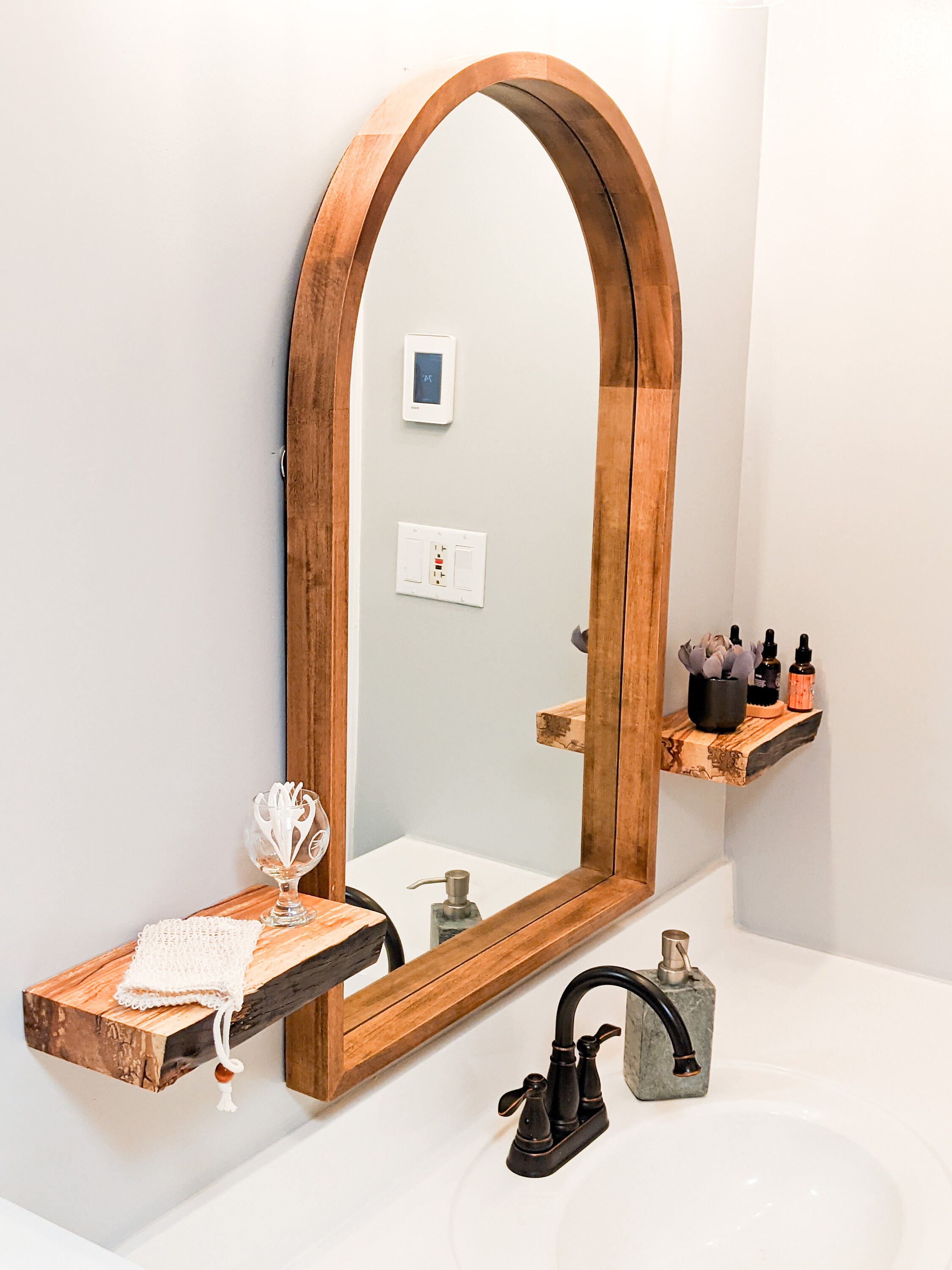 Rustic Live Edge Floating Shelf/shelves Bathroom & Kitchen | Etsy