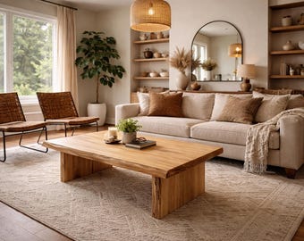 Live Edge Coffee Table | Live Edge Slab | Solid Wood Coffee Table | Family Table | Large Size