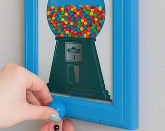 Distributeur De Bonbons Mural Cadre Photo - Fonctionnel Et Décoratif - En ABS Et Acrylique - Idée Cadeau Originale