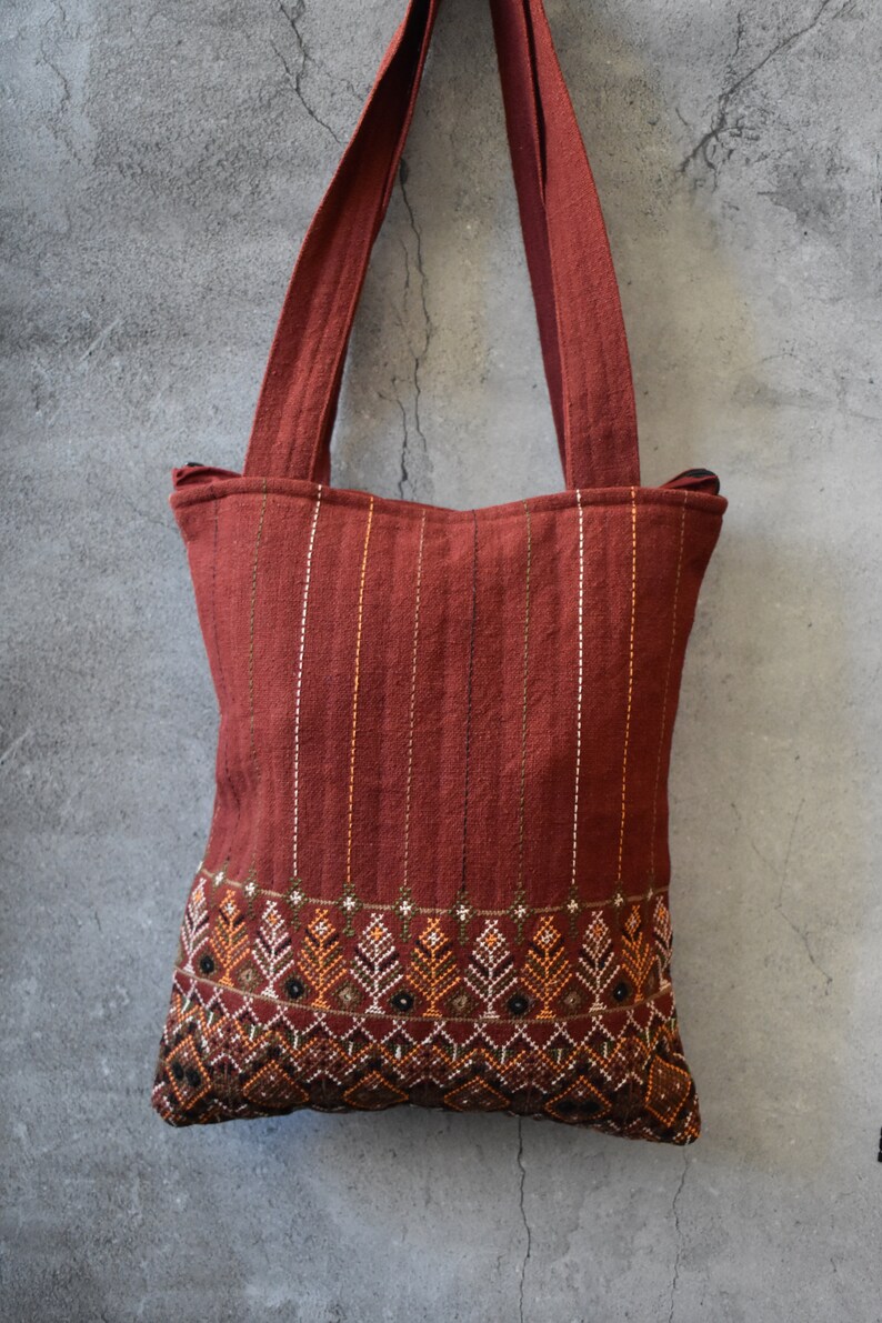 natural dye Eco Friendly Gifts Tote BagShoulder bags bohemian bag womens bagHand embroidered bag Mother/'s day gift Reusable Bag