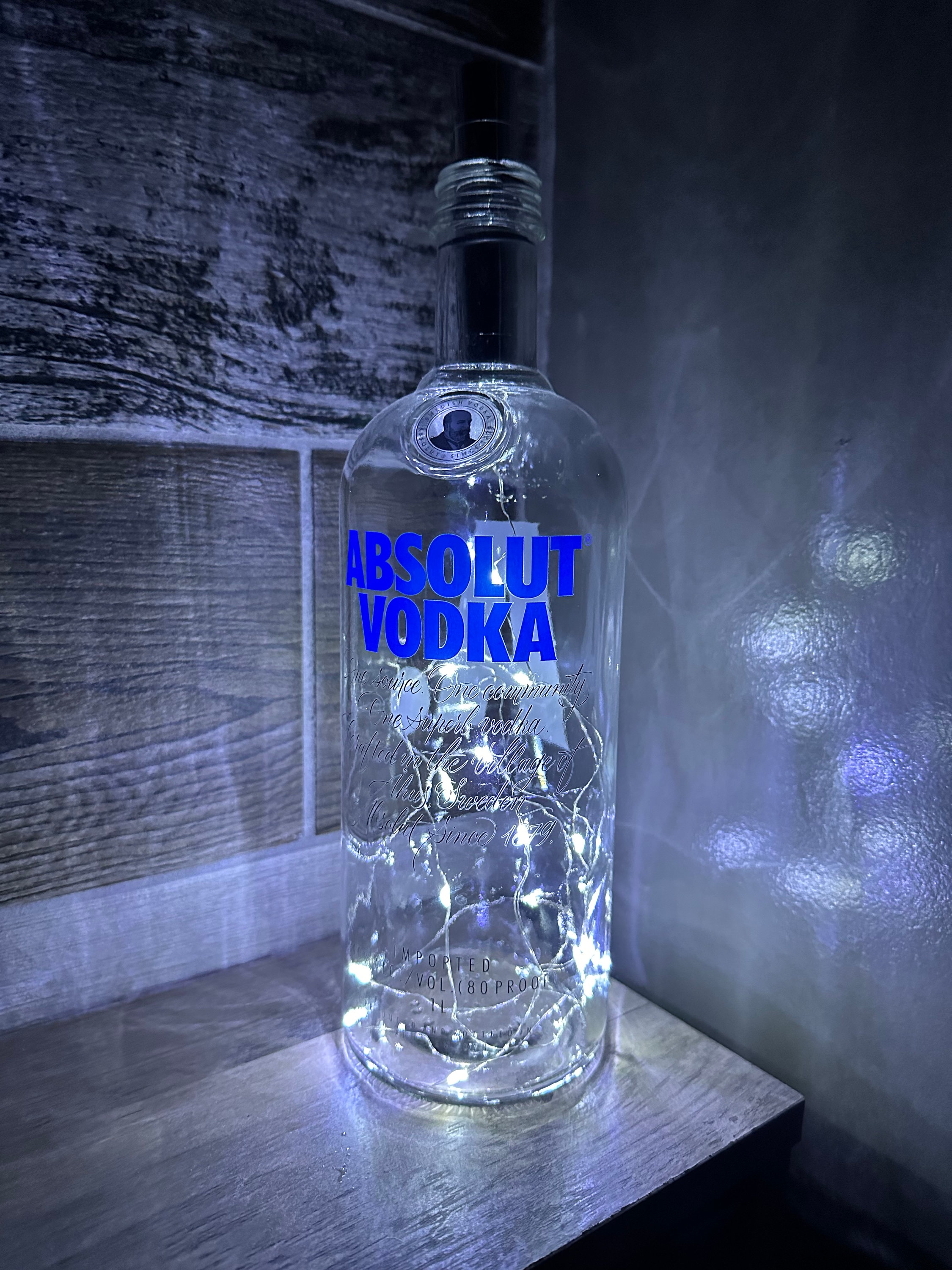 【非売品バー用品】ABSOLUTE VODKA ライトスタンド Absolut Vodka Sign Light up Advertising, Bar, Motion Sensor Stand