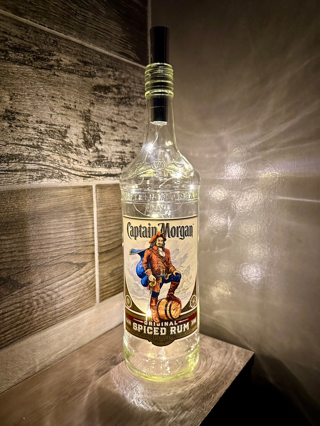 Captain Morgan Rum Light-up Bottle - Etsy