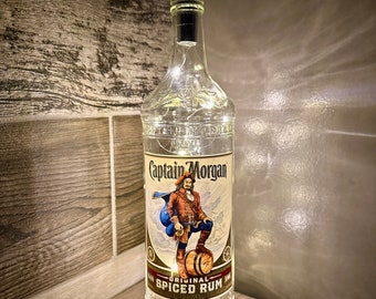 Captain Morgan Illuminated Liquor Bottle. LED Battery Operated