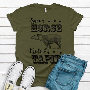 Save A Horse Ride A Tapir, Funny Tapir Shirt, Western Exmo Shirt