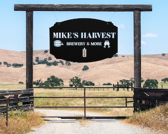Large Custom Business Logo Signs ~ Metal Custom Business Sign, Outdoor Metal Sign, Commercial Metal Sign, Custom Business Wall Art Sign