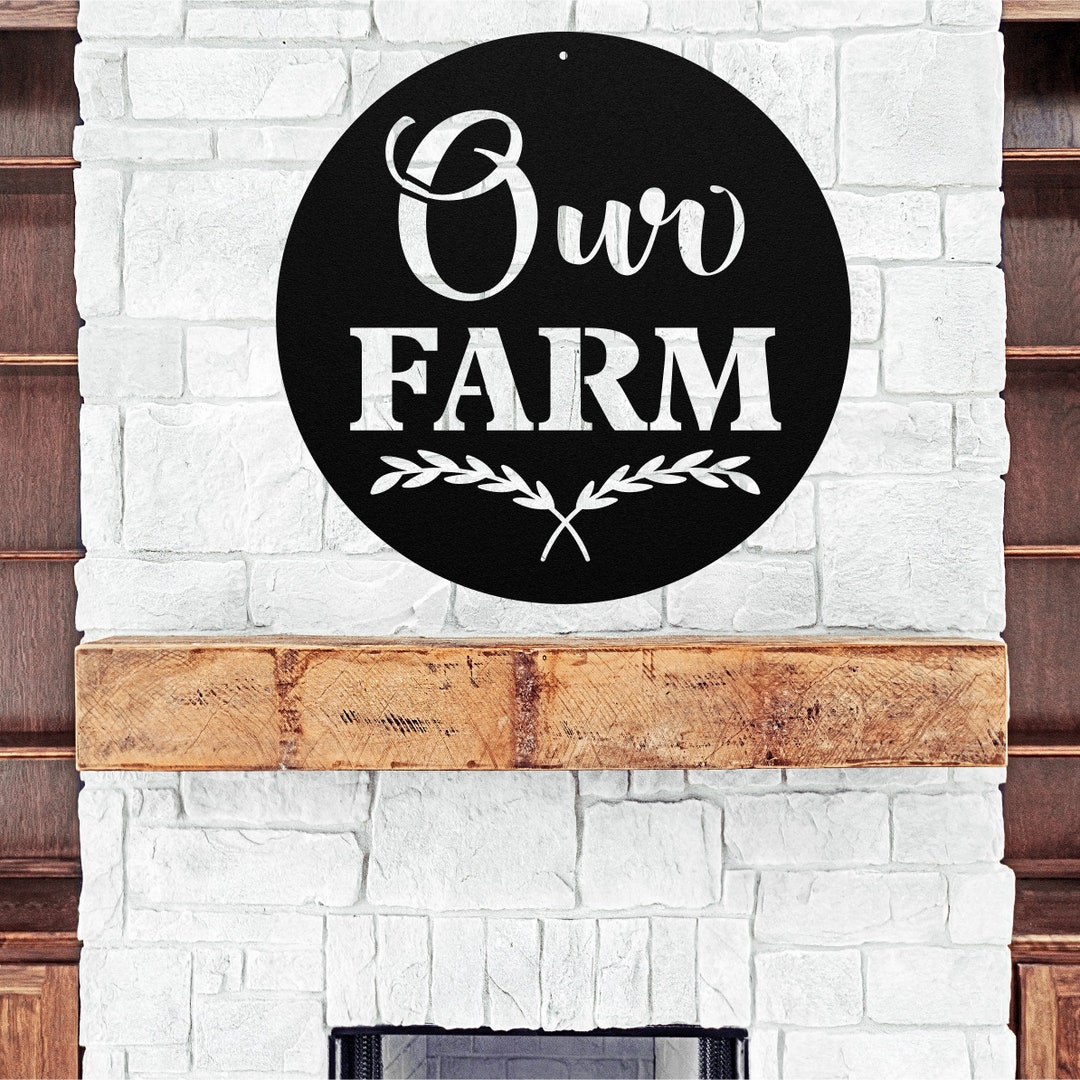 Our Farm Sign Metal Porch Sign Personalized Metal Sign Custom Porch Etsy