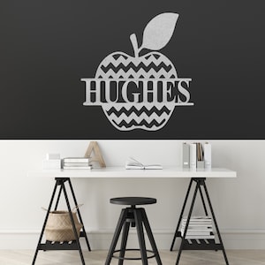 Teacher Custom Name Sign ~ Metal Porch Sign - Outdoor Sign - Personalized Metal Sign - Occupational Sign