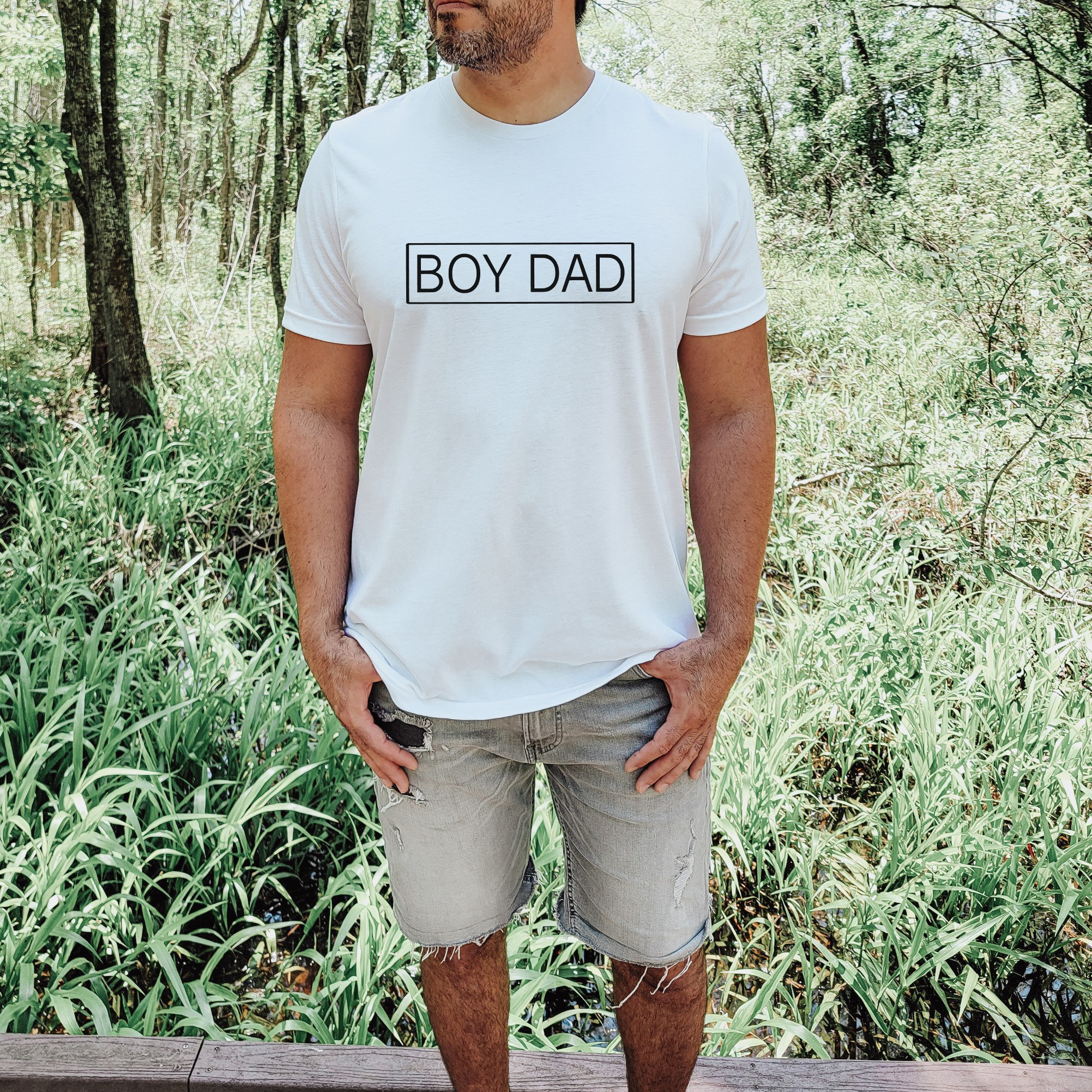 Boy Dad Unisex Short Sleeve Shirt Father Shirt Dad Etsy