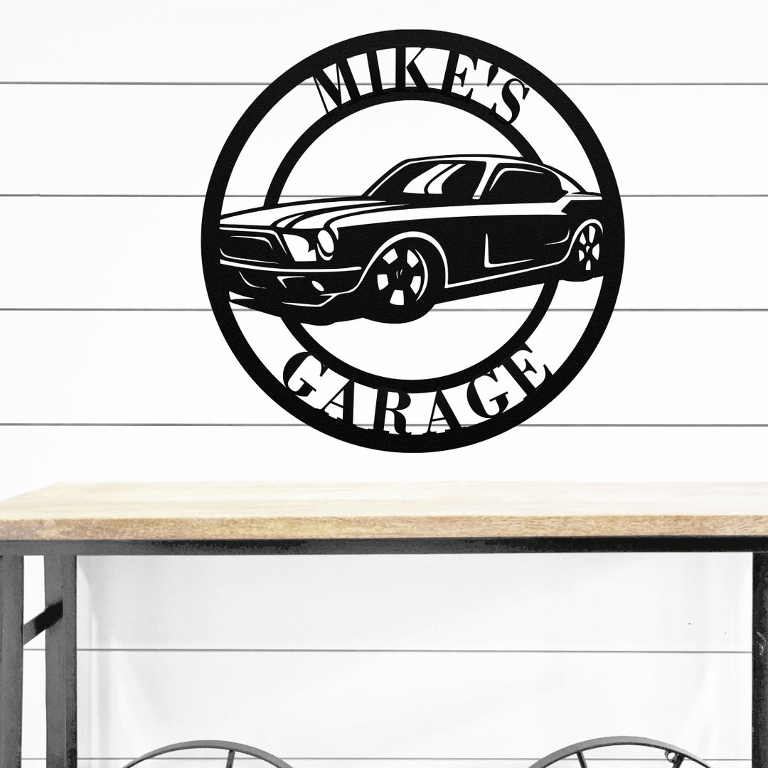 Garage Metal Name Sign ~ Metal Porch Sign, Metal Tree Sign, Front Door ...