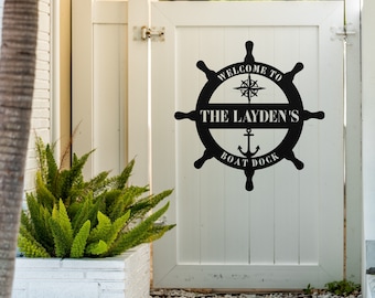 Custom Lake House Sign, Lake House Decor, Lake House Sign, Personalized Lake Life Sign, Family Lake House Signs, Lake House Sign, Metal Sign