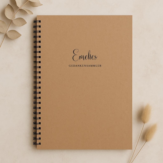 Personalized notebook A5/A4 • handmade • ring bound • stylish memory book and diary, journal *special gifts*