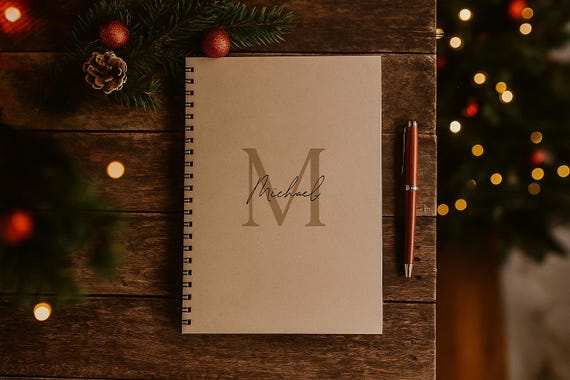 Personalized A5 notebook • Handmade • Ring binding • Stylish idea and diary, journal, project book *Special gifts*