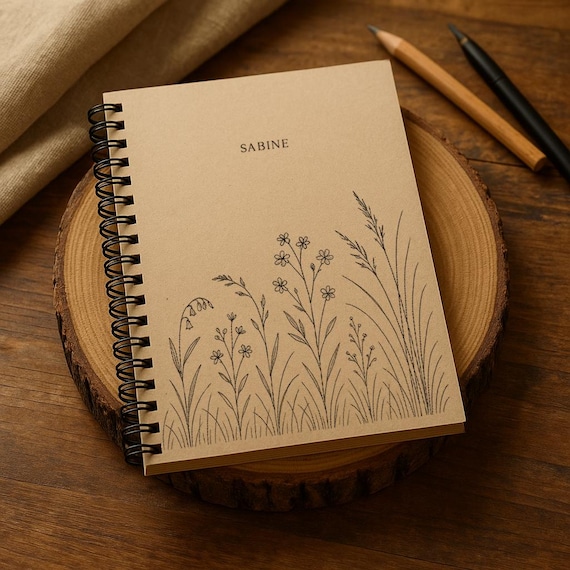 Personalized A5/A4 notebook • handmade • ring binding • stylish idea and diary, journal, project book *special gifts*