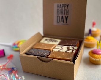 Happy Birthday Fudge Gift Box (can be personalised)