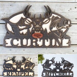 Hunting Sign, Born to Hunt, Personalized Hunting Sign/duck/buck/fish ...
