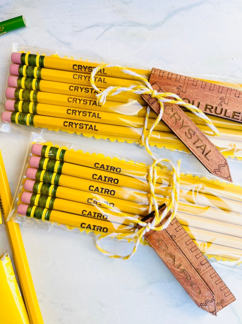 Personalized 2 Pencils Back to School Pencils Engraved - Etsy