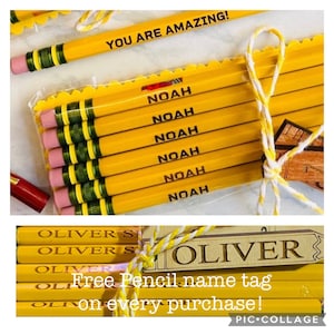 Personalized #2 Pencils, Back to School, Pencils, Engraved Pencil, Student Gift, Teachers Gift, Custom Pencil, Personalize Pencil