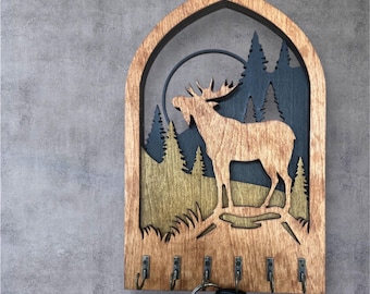 Moose Arch Key Hanger or Decor