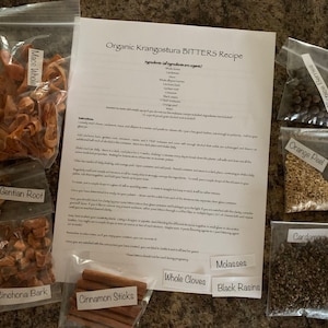 DIY Organic KRANGOSTURA homemade Bitters Kit - Aromatic Organic Bitters