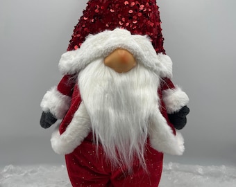 Gorgeous Sequin Santa Gonk | Father Christmas Gnome | Cute Christmas Gift | Gift Ideas | Xmas | New Year | Christmas decoration