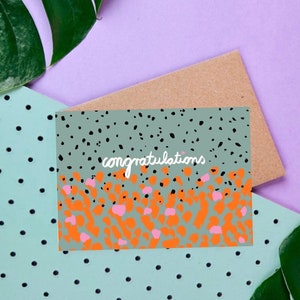 Congratulation | Karte  • Congratulations  • Grusskarte | Postkarte | Punkte