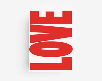 Postkarte • LOVE    •| Karten  | coole Postkarten  | Geburtstag | liebe