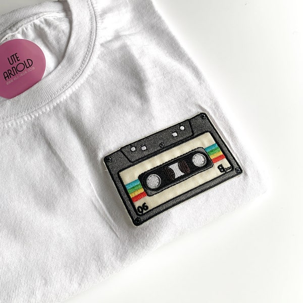 Patch | Patch Retro Cassette | 80s | 90s | 70s | Tshirt | old school | colorful | patches