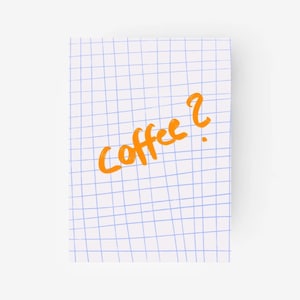 Postal de café | Tarjetas | Postales geniales | Beso | Café | Cita