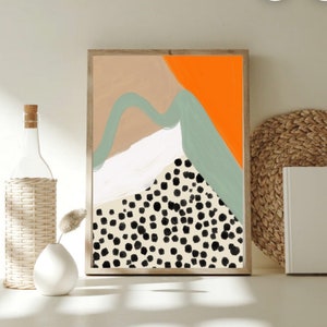 ART PRINT BOHO Crazy Life Poster Druck Art by Ute Arnold Hej.Ibiza Office Wohnzimmer Deko Dots Punkte bohostyle Bild 1