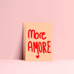 Postkarte • More Amore   •| Karten  | coole Postkarten  | Geburtstag | liebe