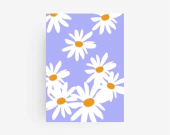 Postkarte • I Love Gänseblümchen • Blumen | Pastel | Sommer | Frühling | Softe Farben | Grußkarte | Danke | Happiness | Schwarzwald