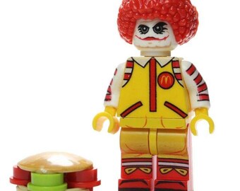RONALD MCDONALD Custom Carded Minifigure Display Mini-Figure McDonald/'s Clown