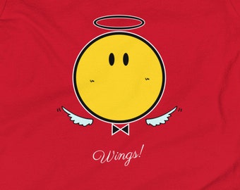 Angel Wings Tshirt, Kids Tshirt, Boys T shirt, Girls Tshirt, School Tshirt, Cute, Funny, Graphic, With Printings, Party, Holiday, Christmas
